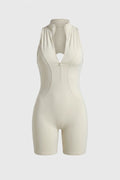 Women's Workout Jumpsuit | Body-Hugging Fit | Racerback | Biker One Piece Romper