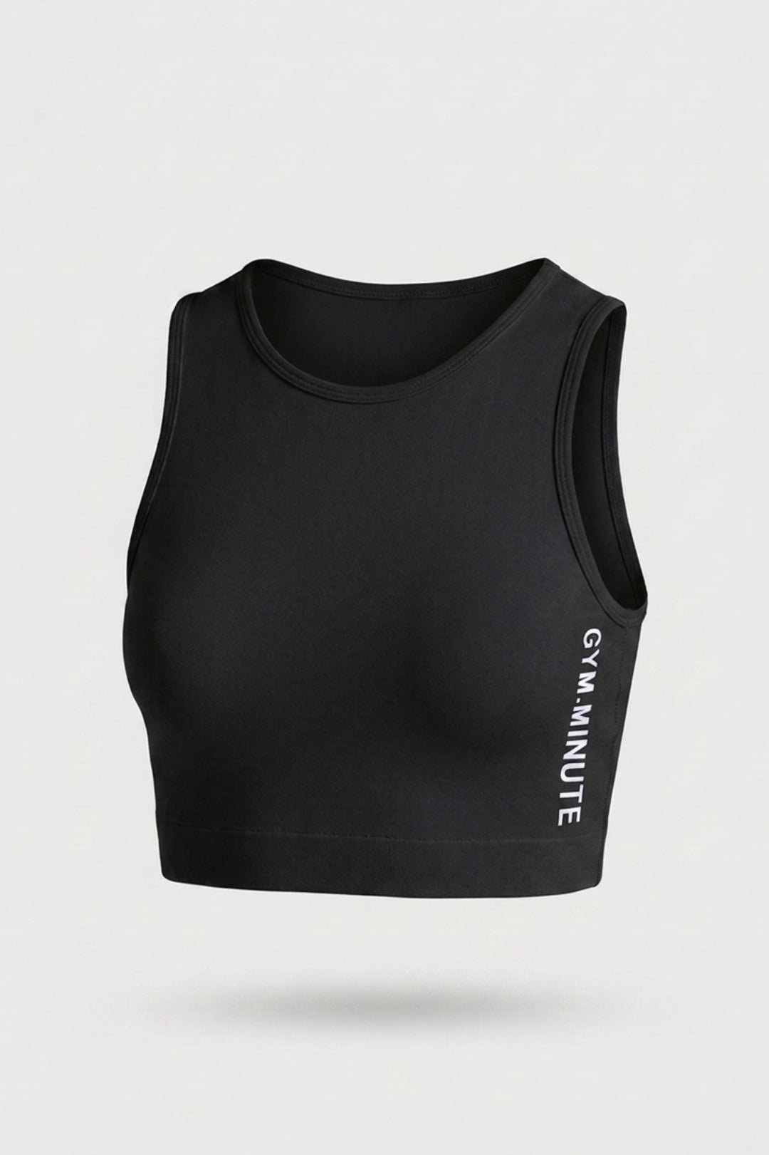 Dames Workout Top | High Neck | Mouwloze Sport Crop Top