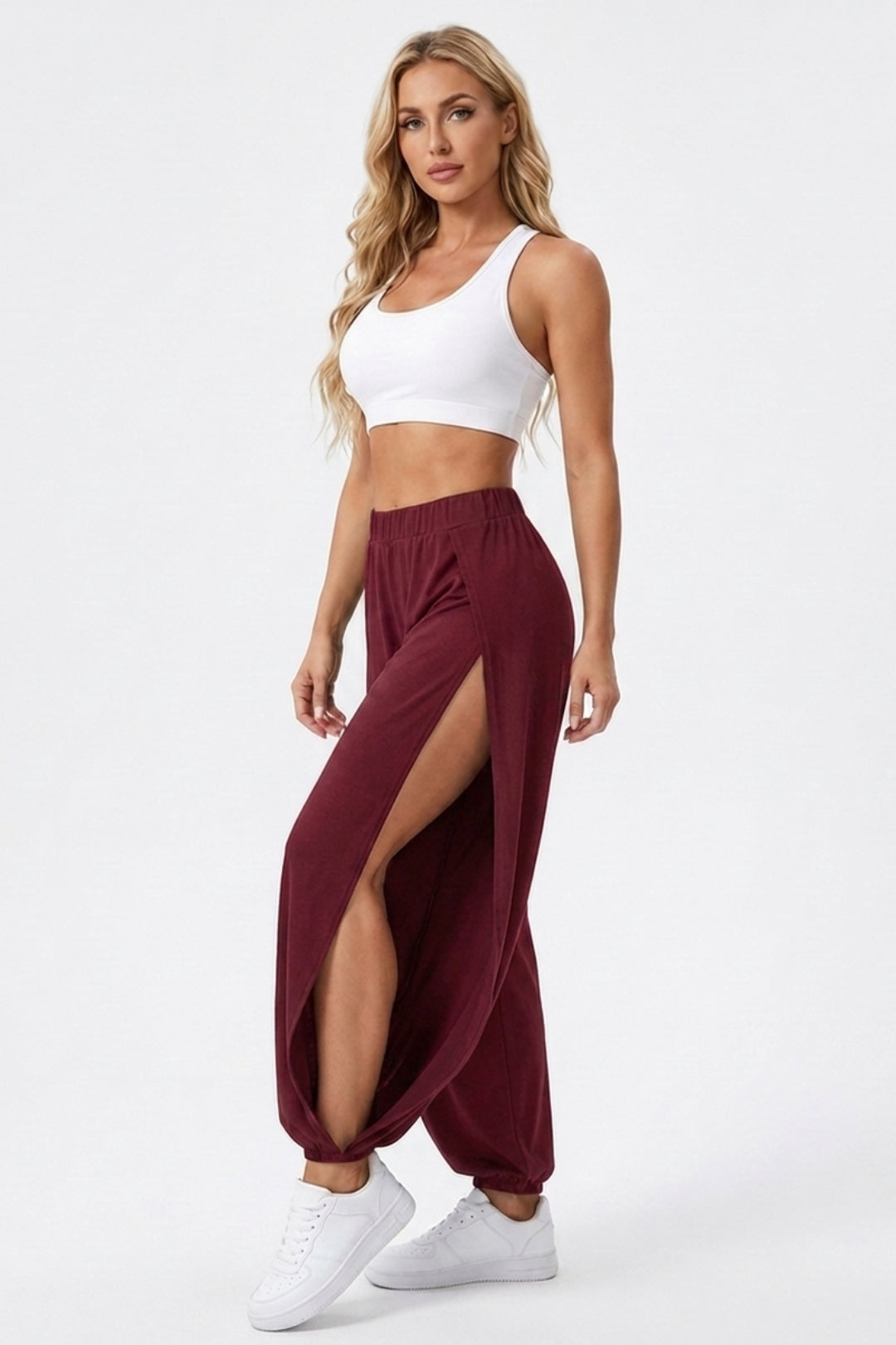 Dames Yoga Broek | Open Side Leg | Loose Fit Sport broek