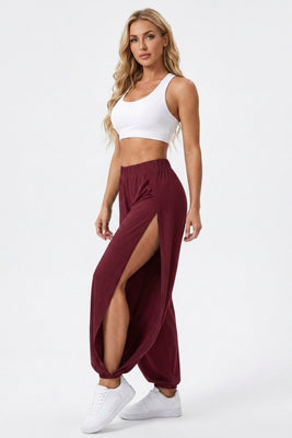 Dames Yoga Broek | Open Side Leg | Loose Fit Sport broek