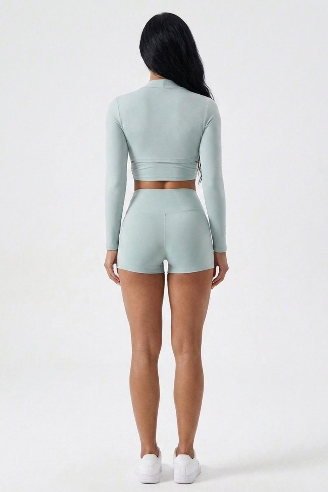 Dames Yoga Top | Wikkel Design | Cut Out Activewear Top | Long Sleeve