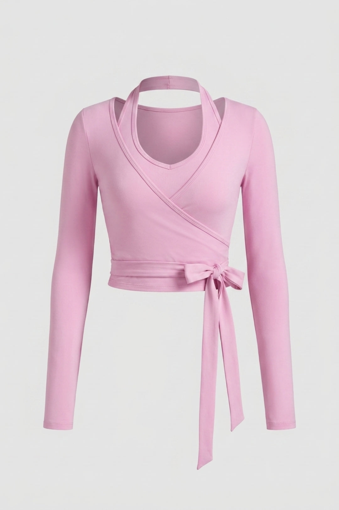 Dames Yoga Top | Wrap Sport Top | Lange Mouwen Activewear Top