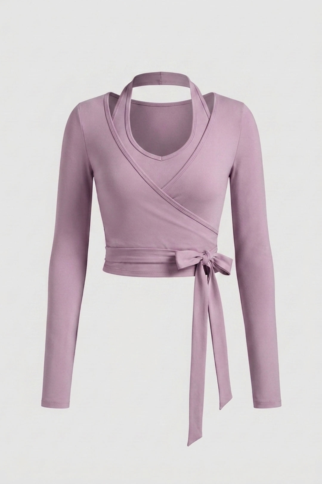 Dames Yoga Top | Wrap Sport Top | Lange Mouwen Activewear Top