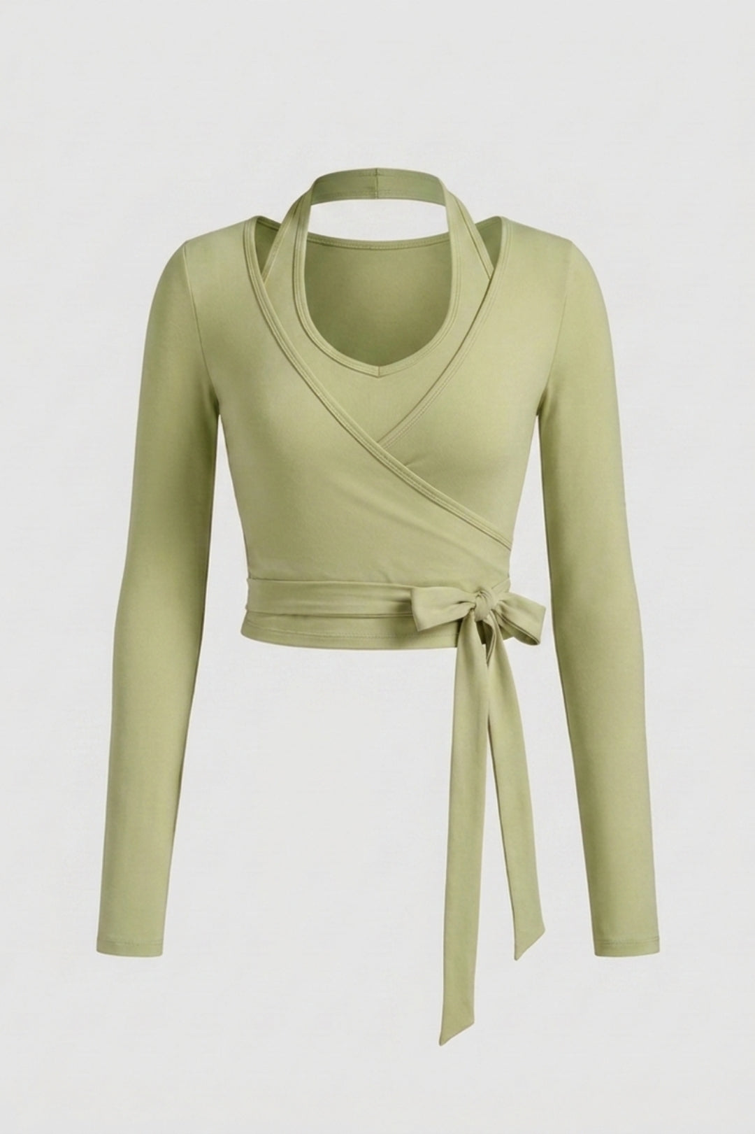 Dames Yoga Top | Wrap Sport Top | Lange Mouwen Activewear Top