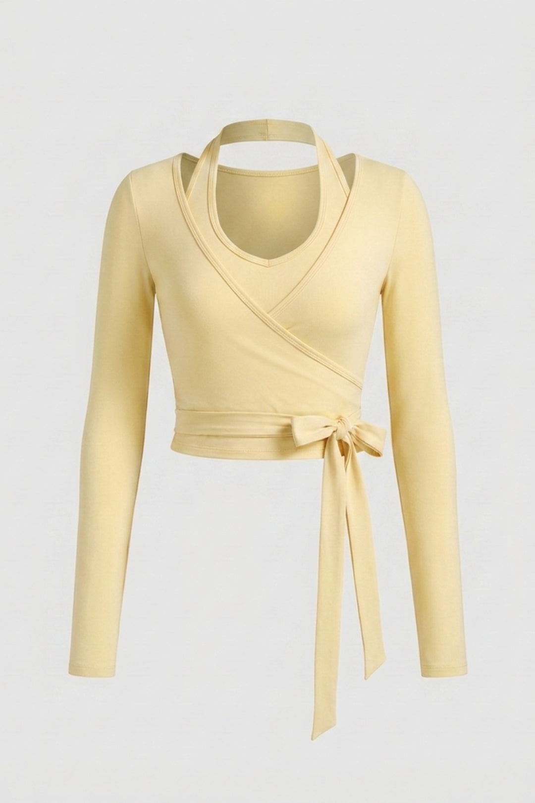 Dames Yoga Top | Wrap Sport Top | Lange Mouwen Activewear Top