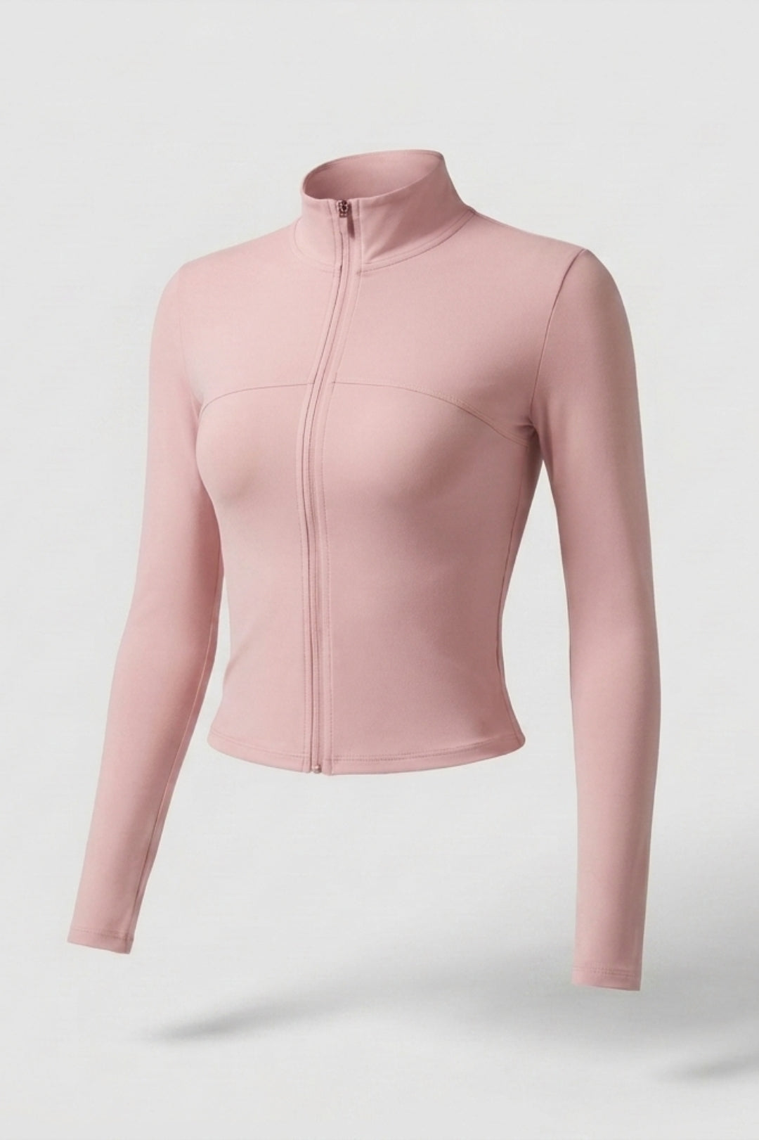 Dames Zip Sport Top | Slim Fit | Lange Mouwen | Cropped Jacket