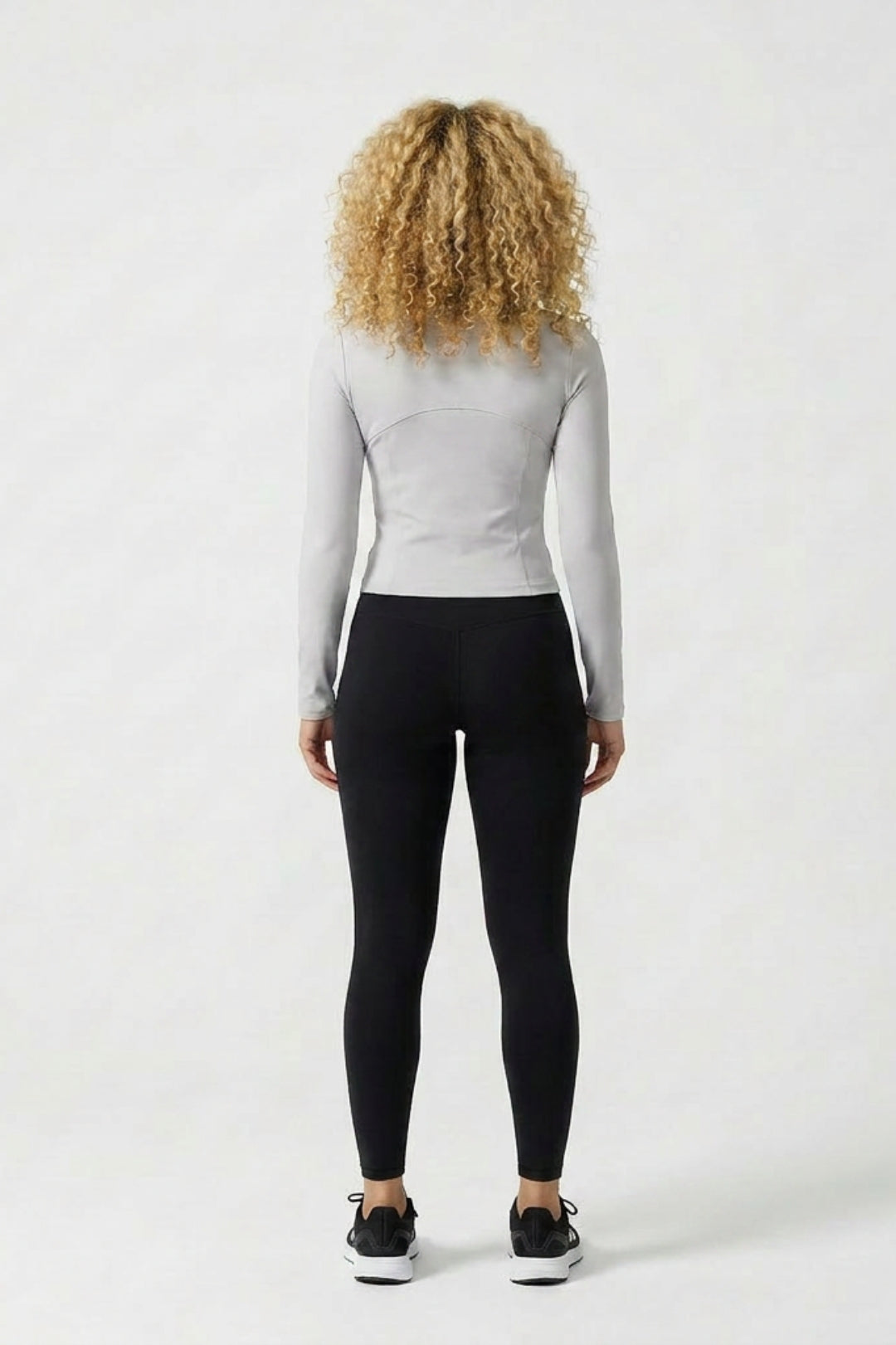 Dames Zip Sport Top | Slim Fit | Lange Mouwen | Cropped Jacket