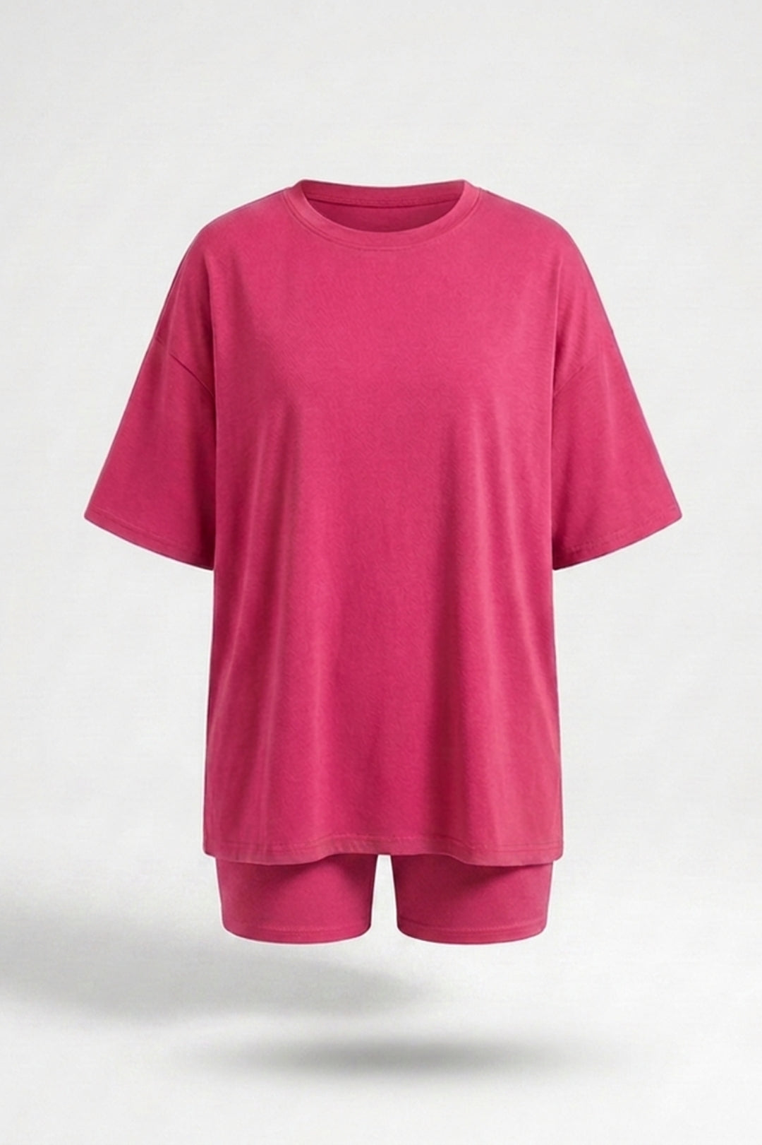 Dames 2-Delige Set | Oversized T-Shirt & Biker Short | Relaxed Fit
