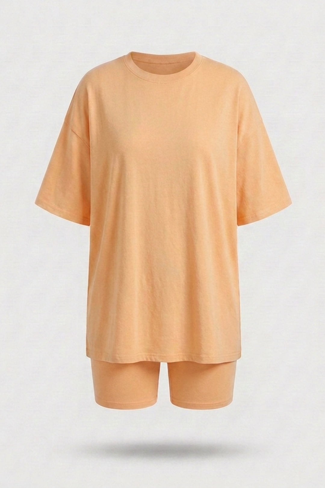 Dames 2-Delige Set | Oversized T-Shirt & Biker Short | Relaxed Fit