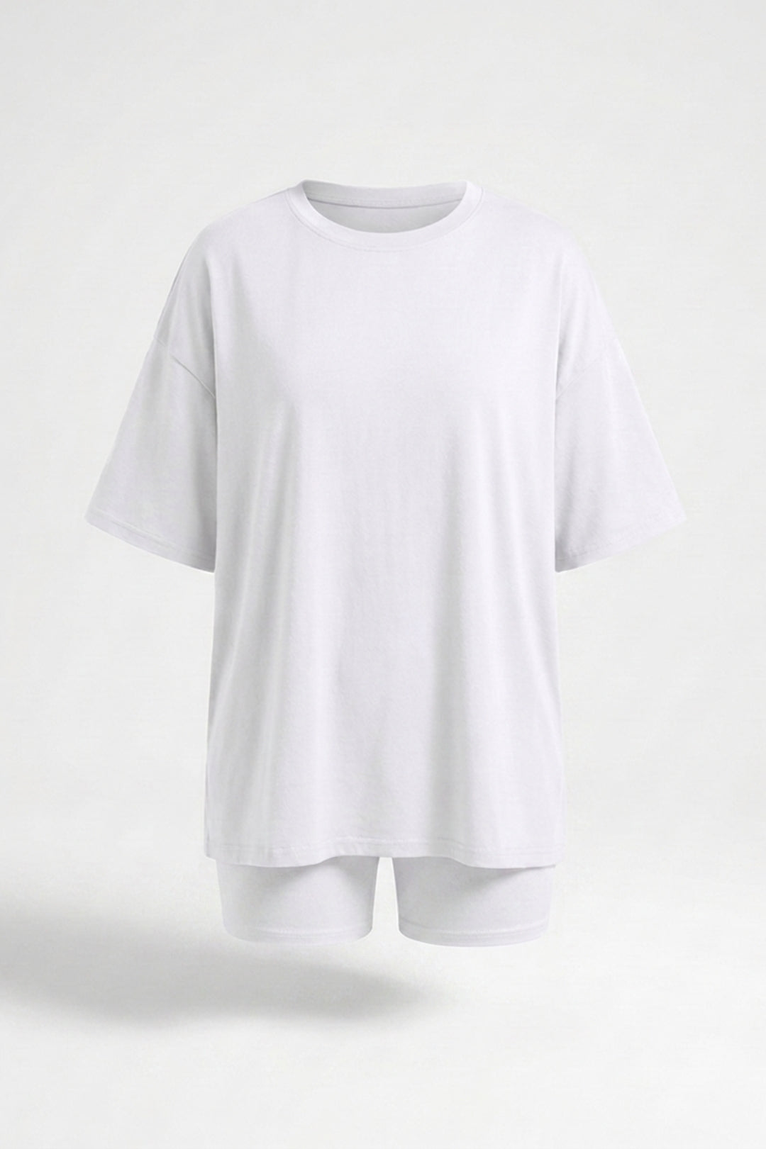 Dames 2-Delige Set | Oversized T-Shirt & Biker Short | Relaxed Fit