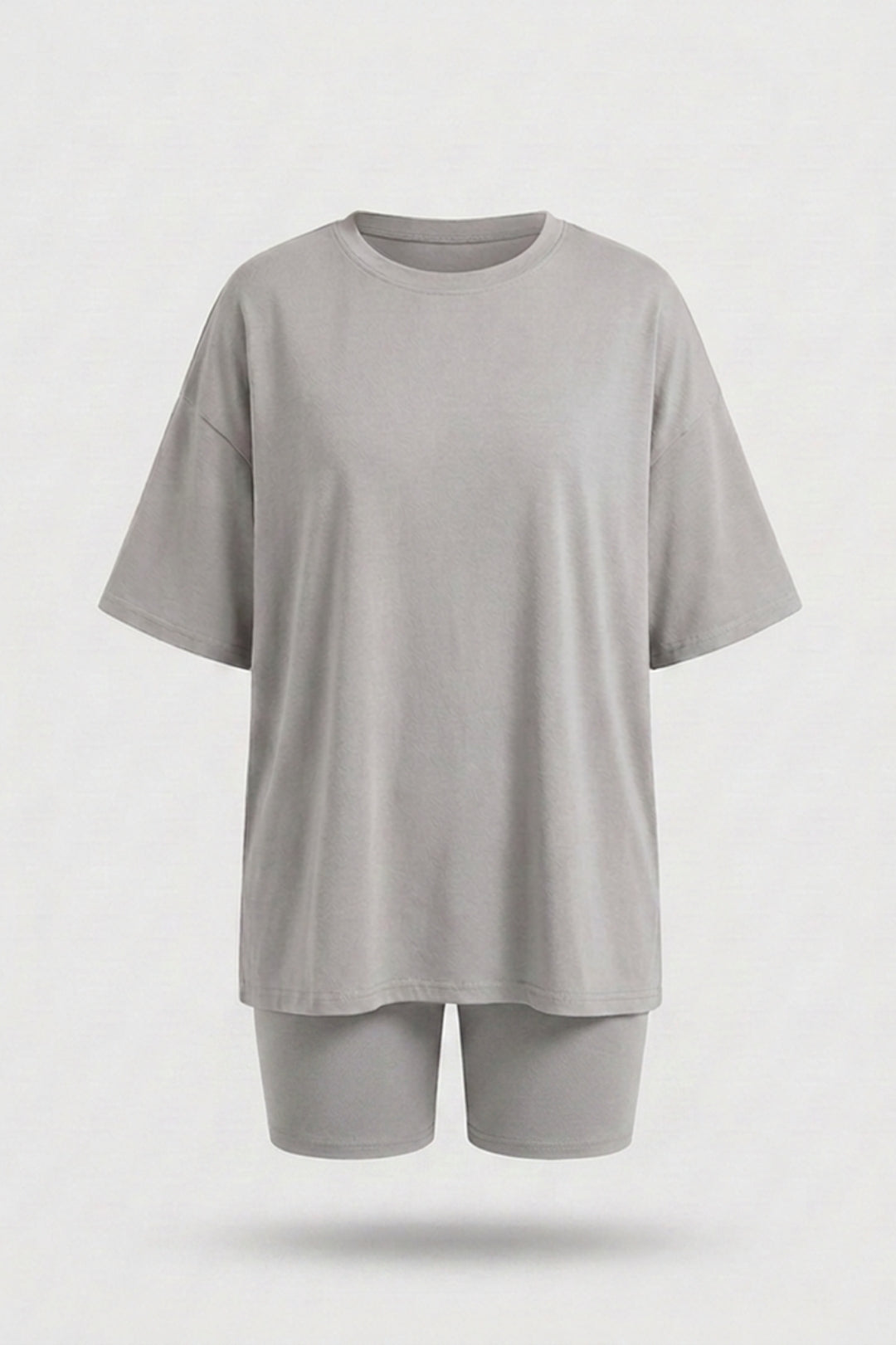 Dames 2-Delige Set | Oversized T-Shirt & Biker Short | Relaxed Fit