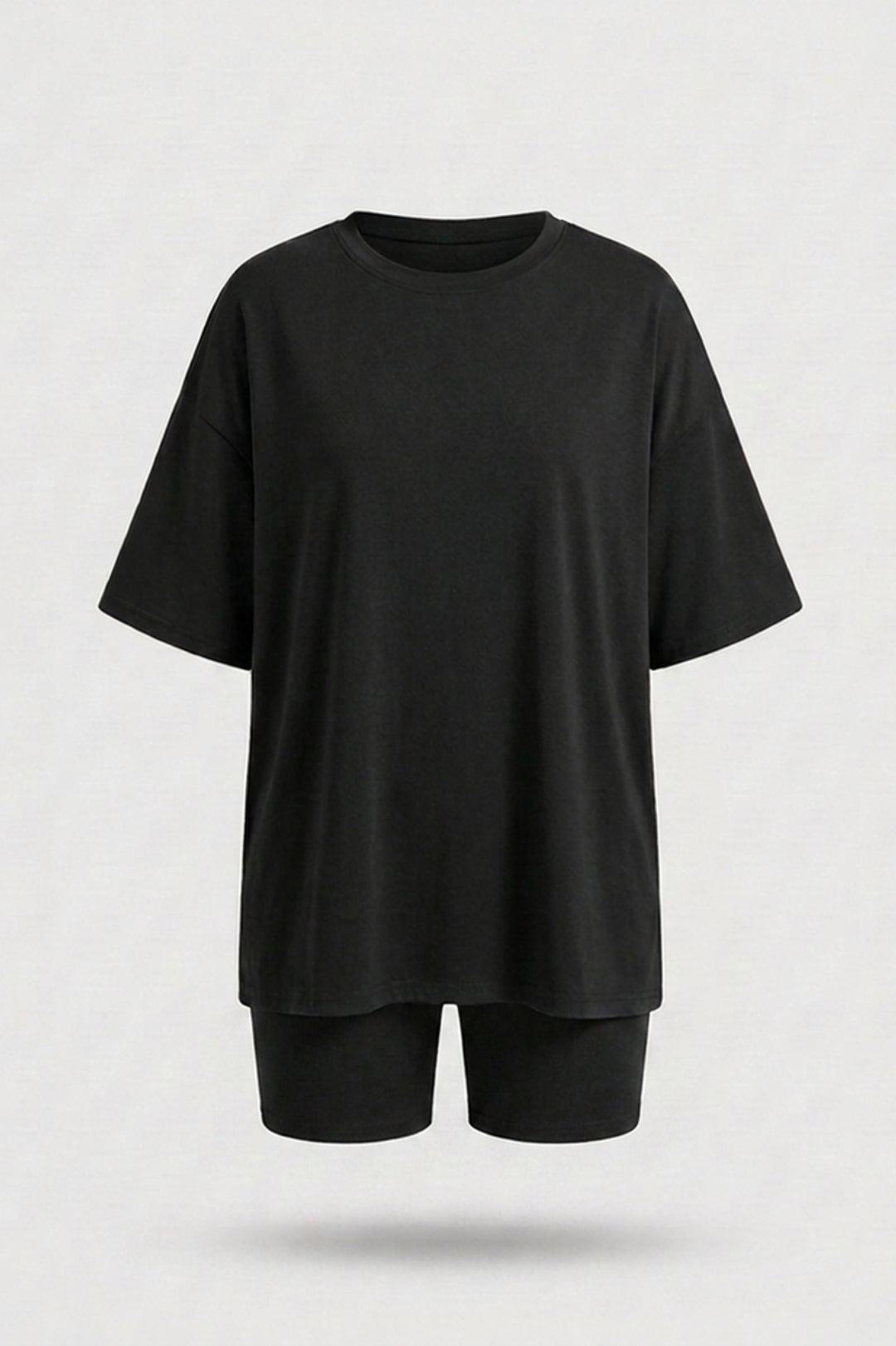 Dames 2-Delige Set | Oversized T-Shirt & Biker Short | Relaxed Fit