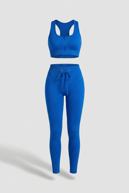 Dames Sport Set | Zip Top & Legging | High Waist Legging