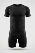 Heren Compressie Set | Shirt & Short | Seamless Line Detail