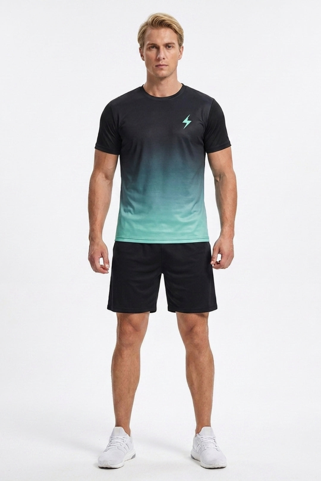 Heren Fitness Set | Performance Shirt | Sportshort Met Elastiek