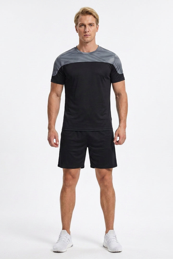 Heren Fitness Set | Performance Shirt | Sportshort Met Elastiek
