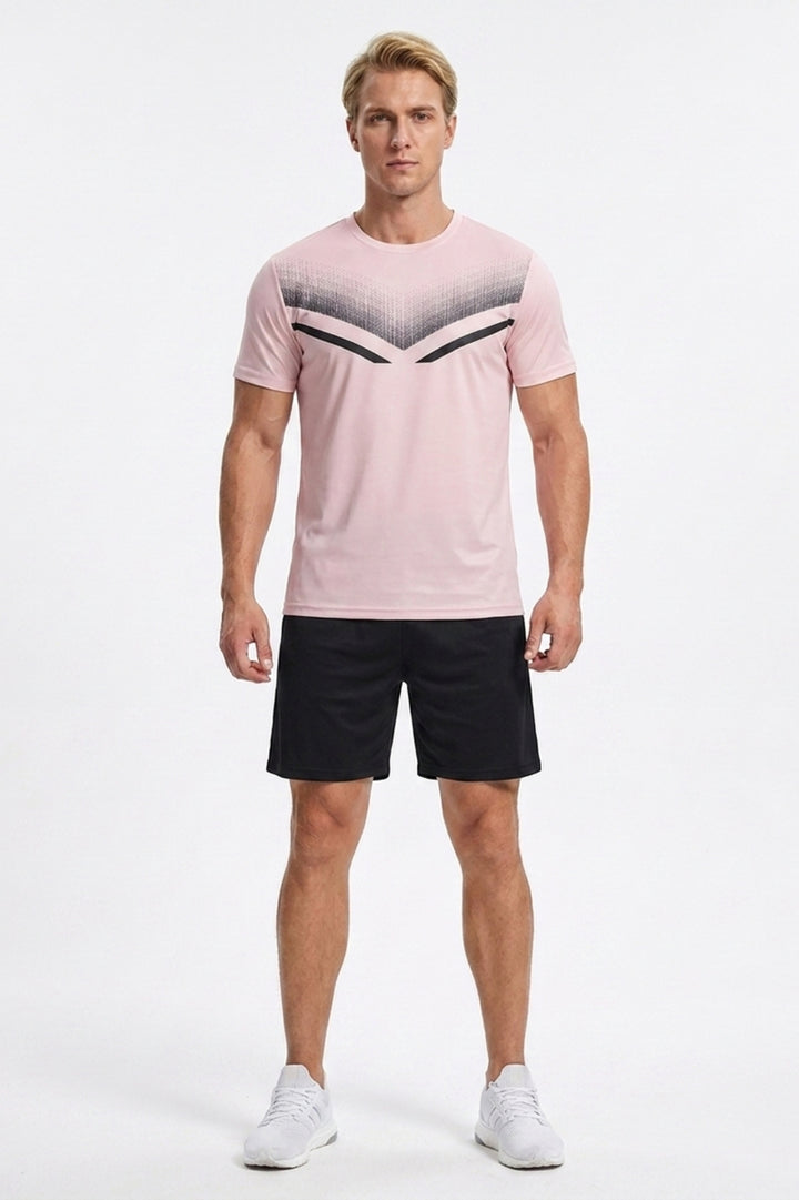 Heren Fitness Set | Performance Shirt | Sportshort Met Elastiek