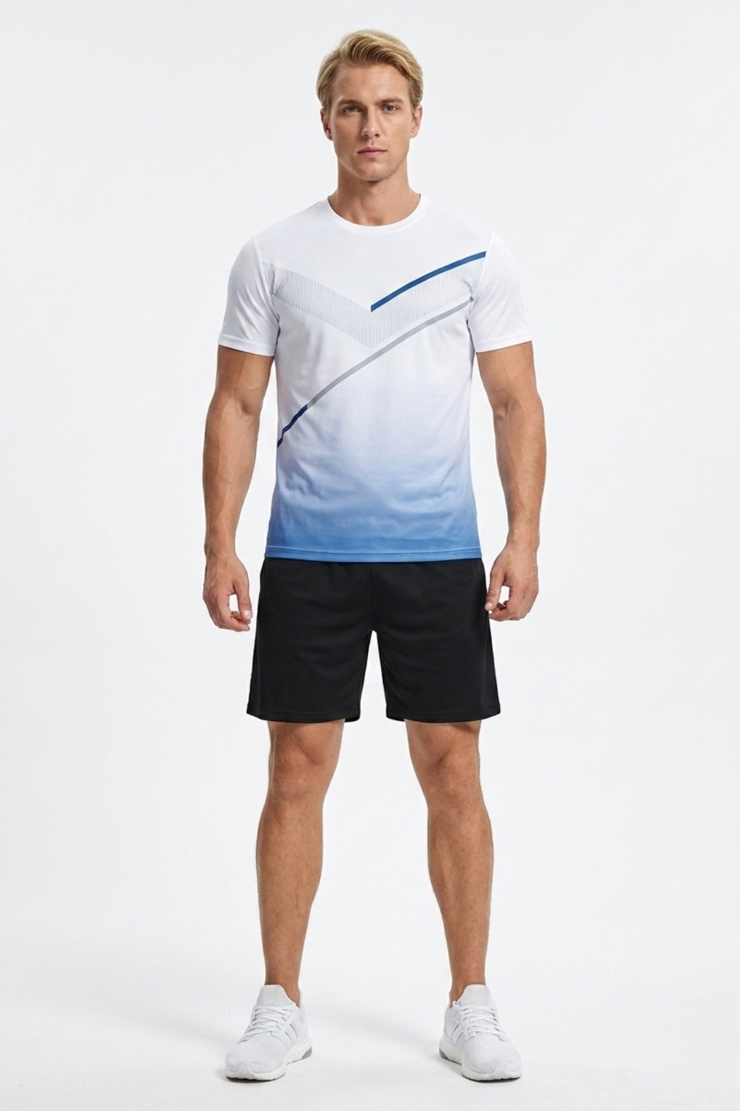 Heren Fitness Set | Performance Shirt | Sportshort Met Elastiek