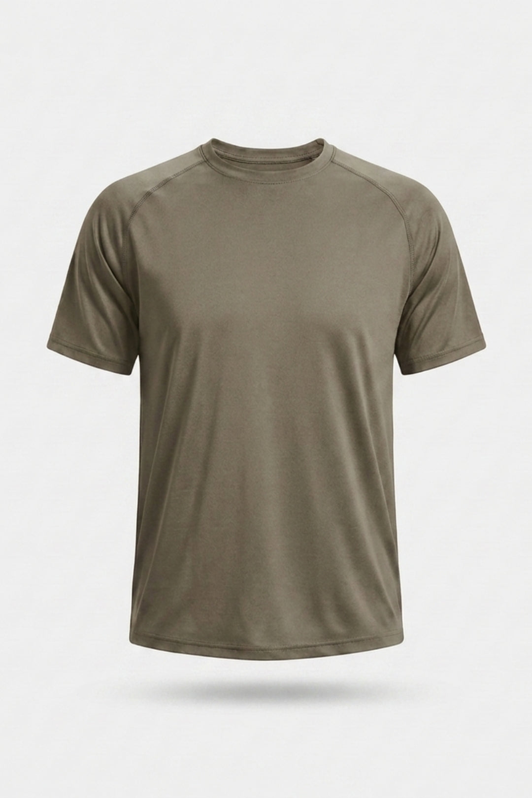 Heren Fitness Shirt | Korte Mouw | Leger Groen Workout T-Shirt