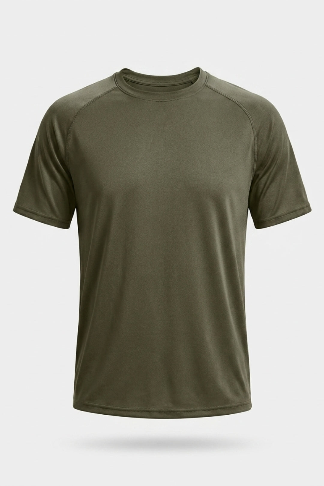 Heren Fitness Shirt | Korte Mouw | Leger Groen Workout T-Shirt