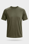 Heren Fitness Shirt | Korte Mouw | Leger Groen Workout T-Shirt