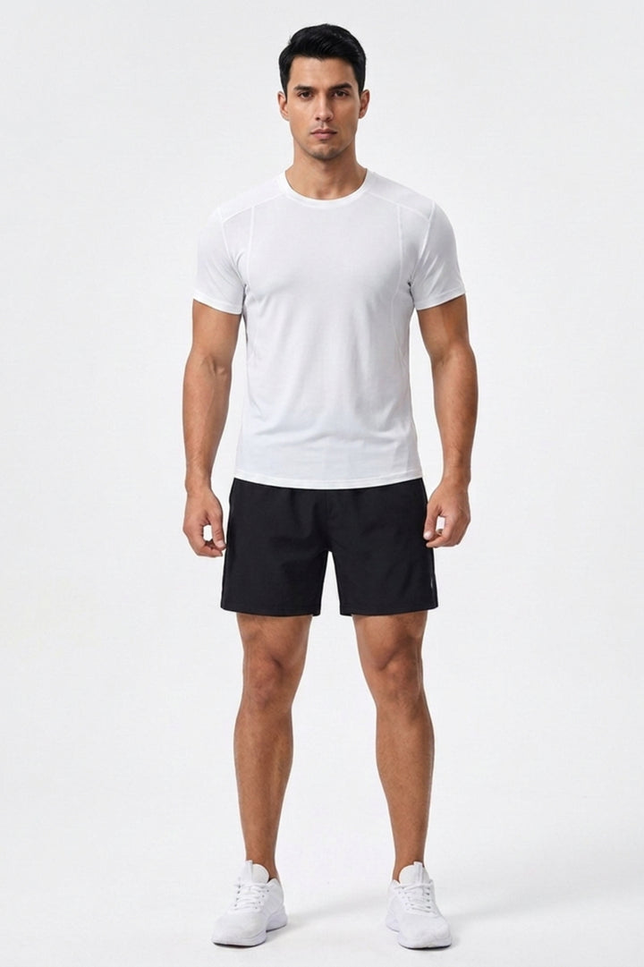 Heren Fitness Shirt | Korte Mouw | Performance Workout Top