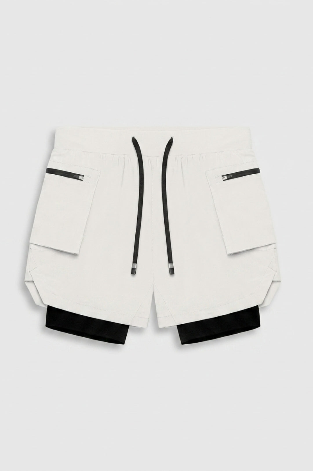 Heren Fitness Short | Cargo Zakken | Sportshort Met Binnen broek