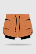Heren Fitness Short | Cargo Zakken | Sportshort Met Binnen broek