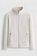 Premium Heren Fleece Jacket | Zip Front | Beige Outdoor Jack