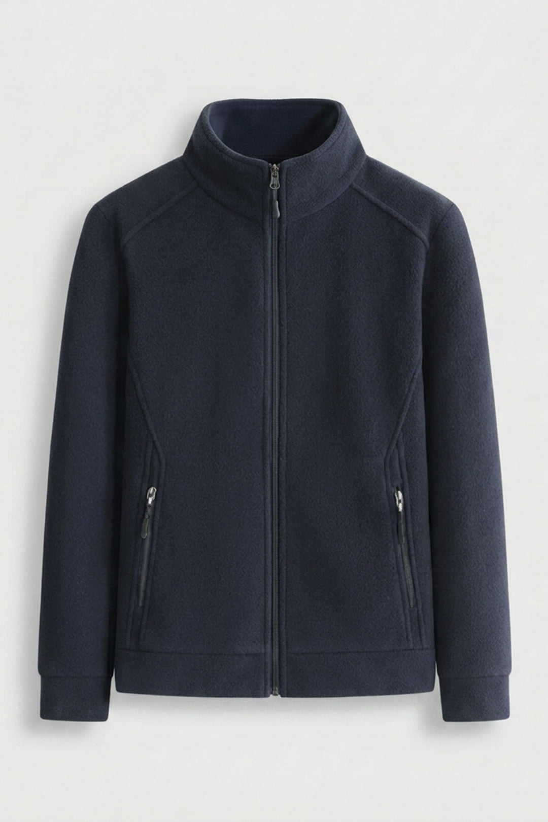 Premium Heren Fleece Jacket | Zip Front | Beige Outdoor Jack