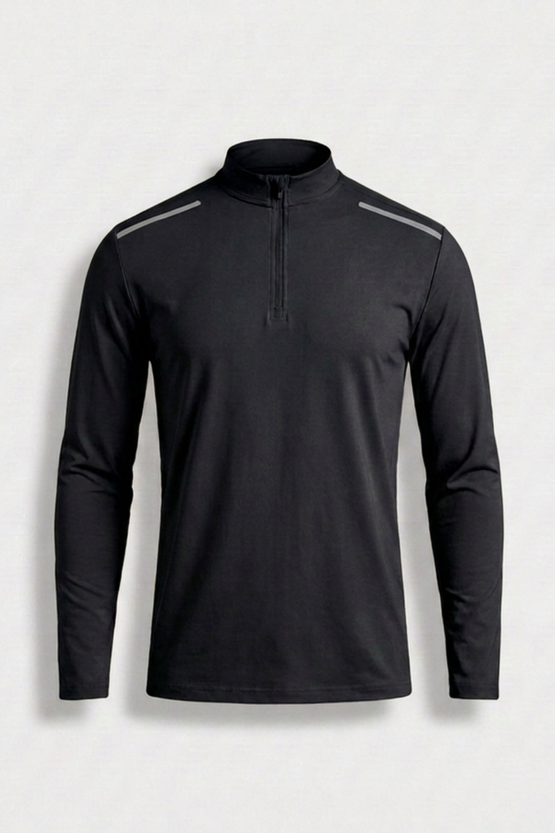 Heren Half Zip Shirt | Lichtgewicht | Bruine Training Top