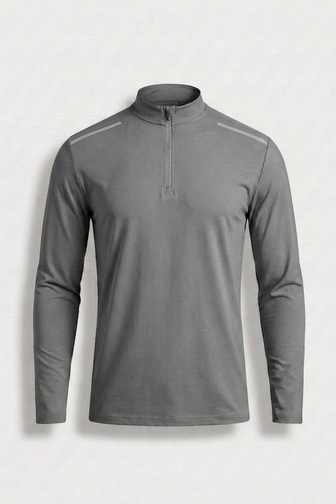 Heren Half Zip Shirt | Lichtgewicht | Bruine Training Top