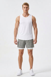 Heren Hardloop Short | 2-in-1 Binnen Broek | Camo Running Short