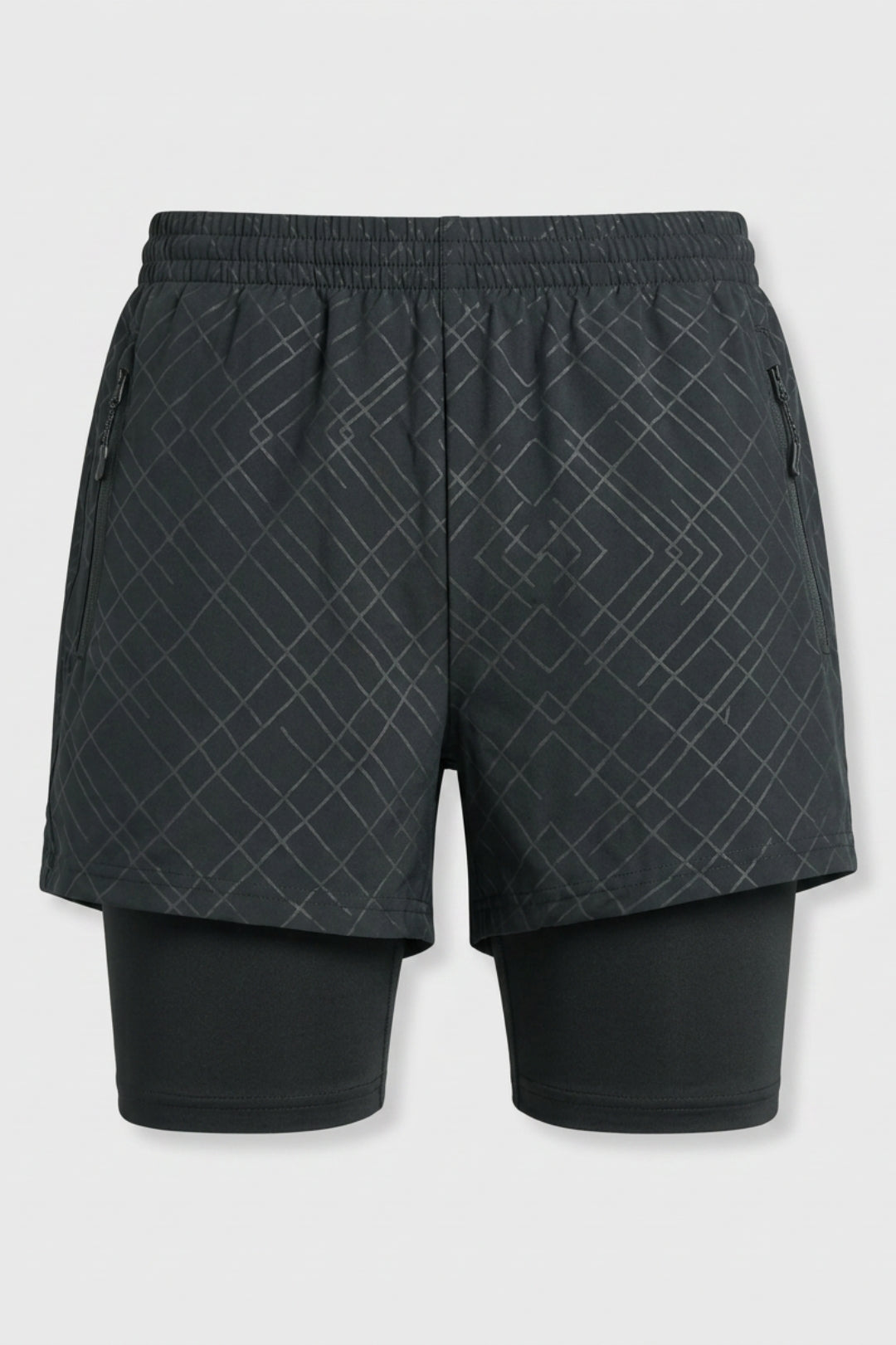 Heren Hardloop Short | 2-in-1 Binnen Broek | Camo Running Short
