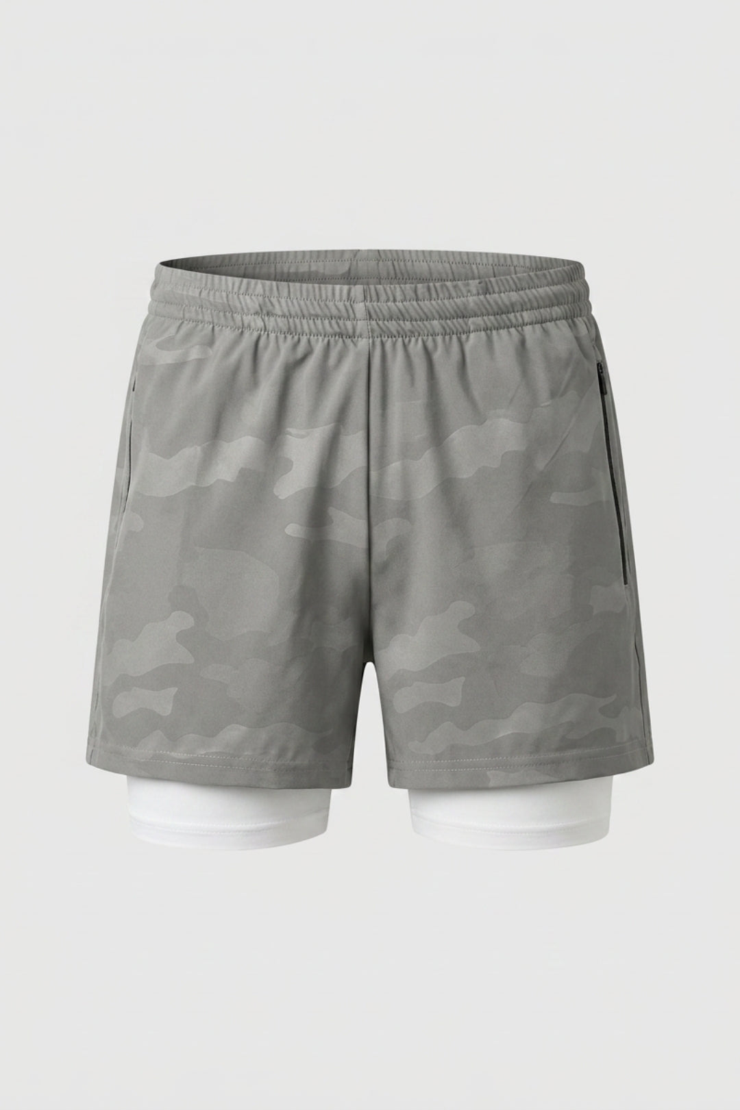 Heren Hardloop Short | 2-in-1 Binnen Broek | Camo Running Short