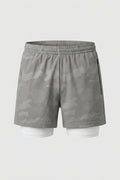Heren Hardloop Short | 2-in-1 Binnen Broek | Camo Running Short