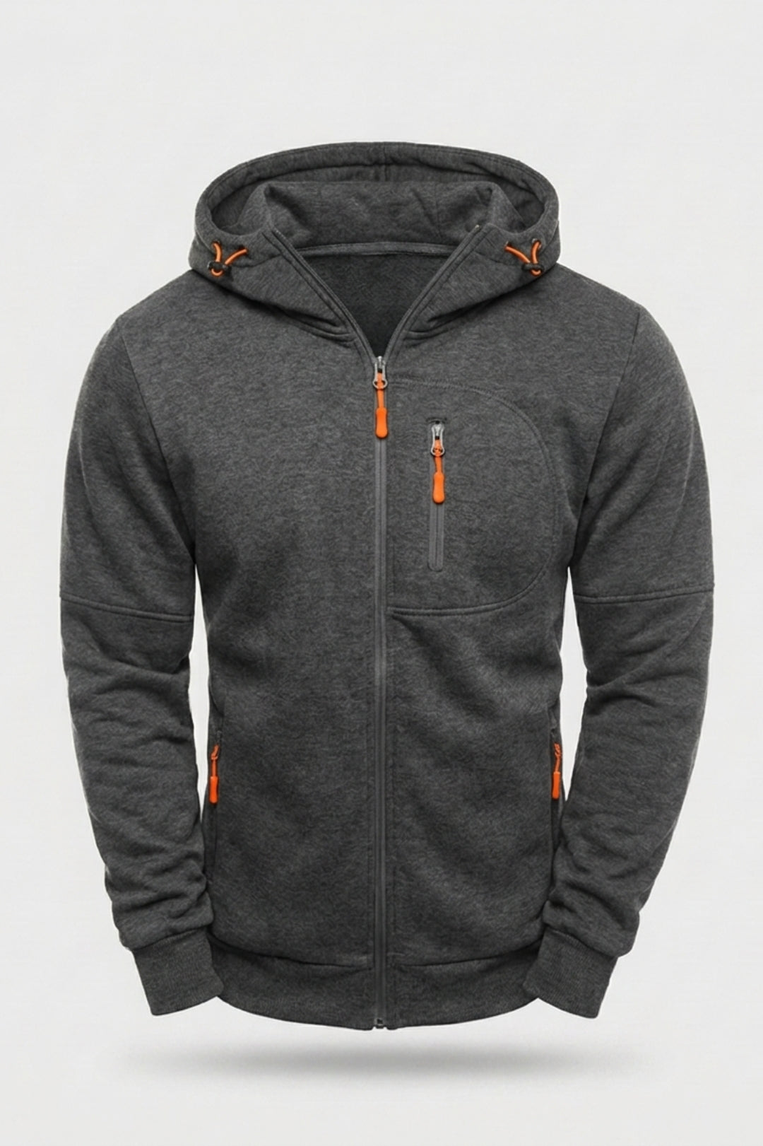 Heren Hoodie Vest | Rits Zakken | Outdoor Hoodie Jacket