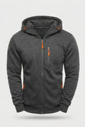 Heren Hoodie Vest | Rits Zakken | Outdoor Hoodie Jacket