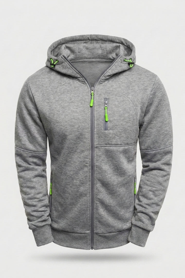 Heren Hoodie Vest | Rits Zakken | Outdoor Hoodie Jacket