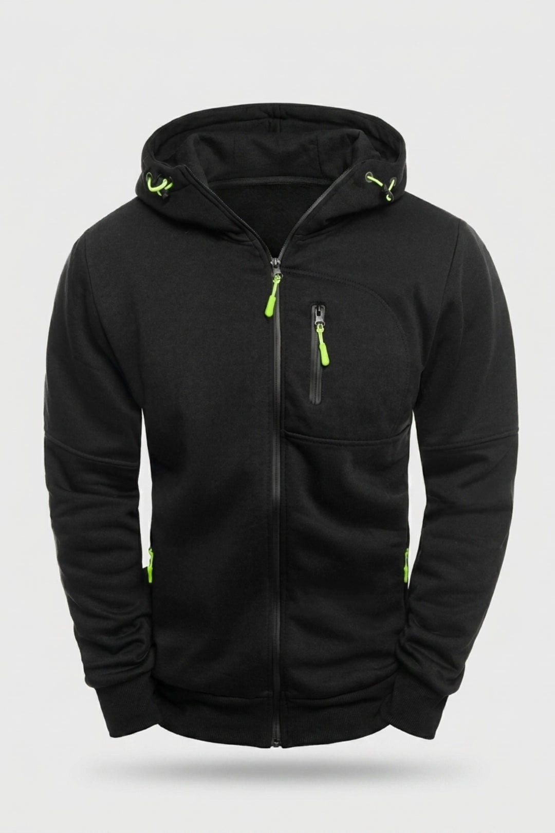 Heren Hoodie Vest | Rits Zakken | Outdoor Hoodie Jacket