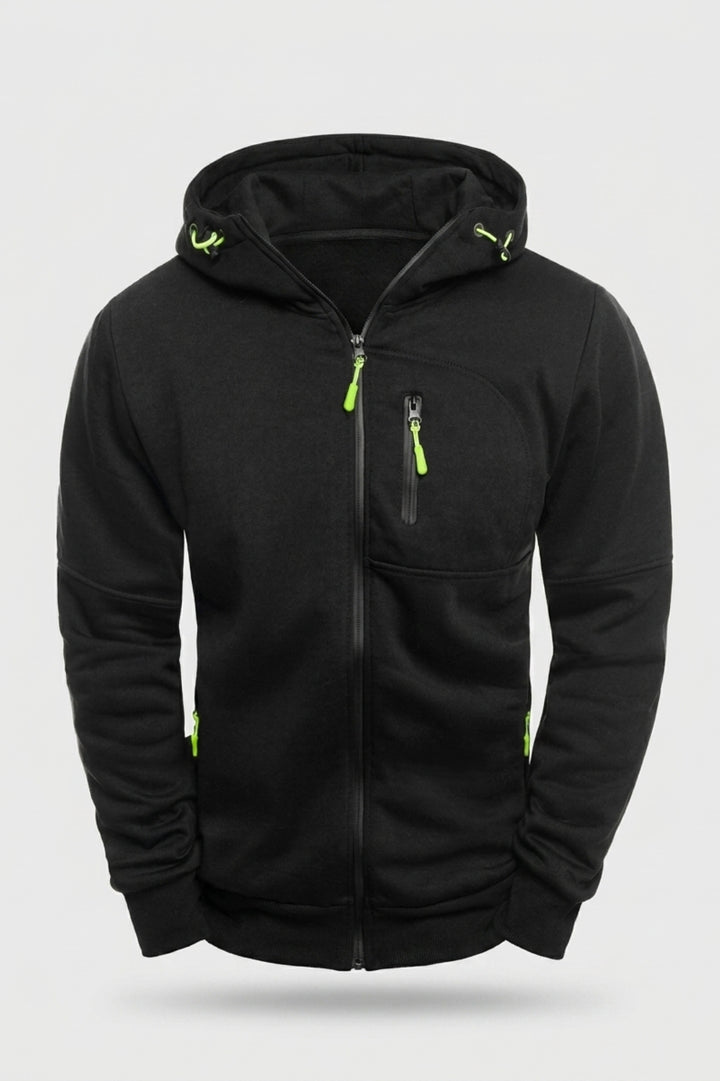 Heren Hoodie Vest | Rits Zakken | Outdoor Hoodie Jacket