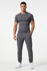 Heren Joggingbroek | Tapered Fit | Donkergrijze Sportbroek