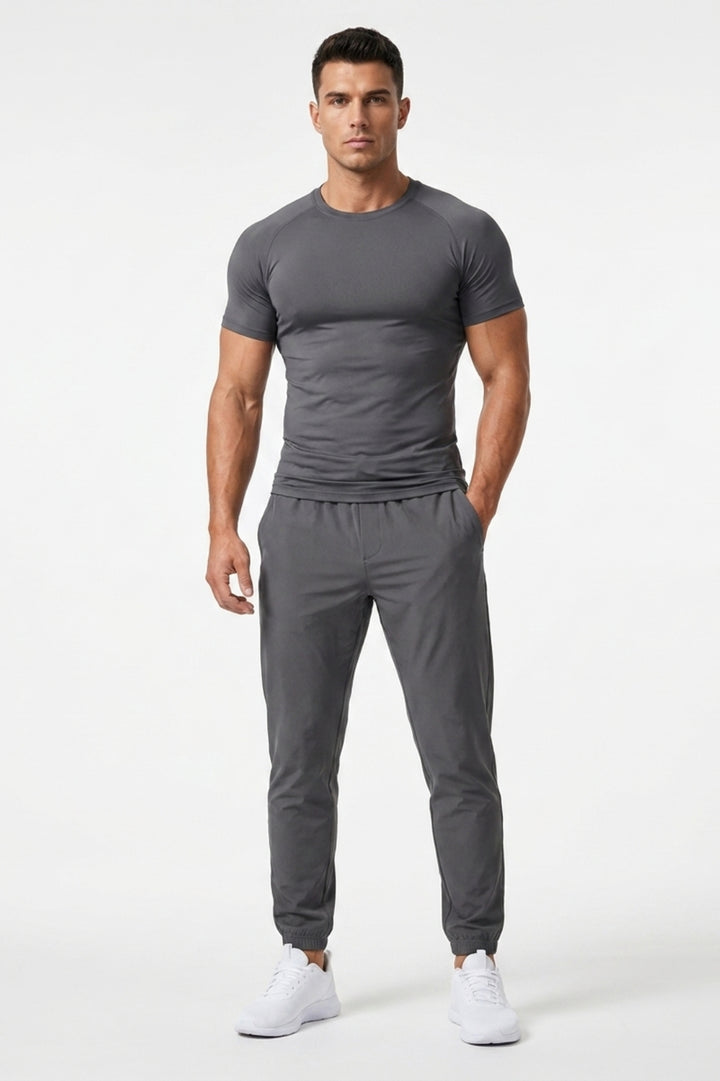 Heren Joggingbroek | Tapered Fit | Donkergrijze Sportbroek