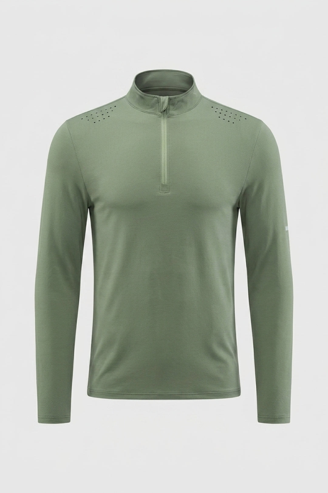 Heren Long Sleeve Sportshirt | Half Zip | Running Shirt Heren