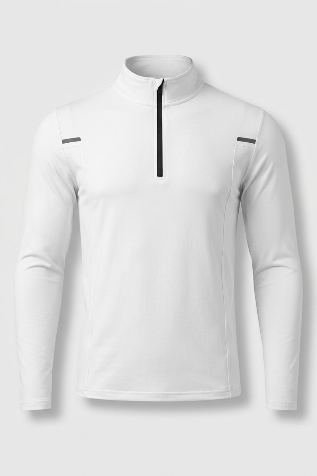Heren Long Sleeve Zip Top | Hoge Kraag | Workout Shirt