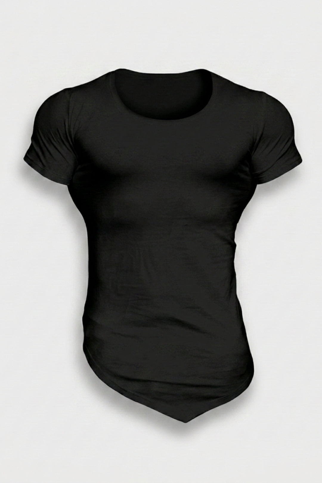 Heren Muscle Fit Shirt | Ronde Hals | Wit Casual T-Shirt