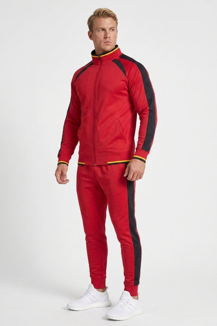 Heren Premium Trainingspak | Zip Hoodie & Jogger | Multi-color Sportpak