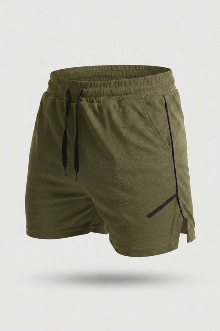 Heren Sport Short | Praktische Zakken | Rode Training Short
