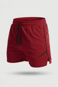 Heren Sport Short | Praktische Zakken | Rode Training Short