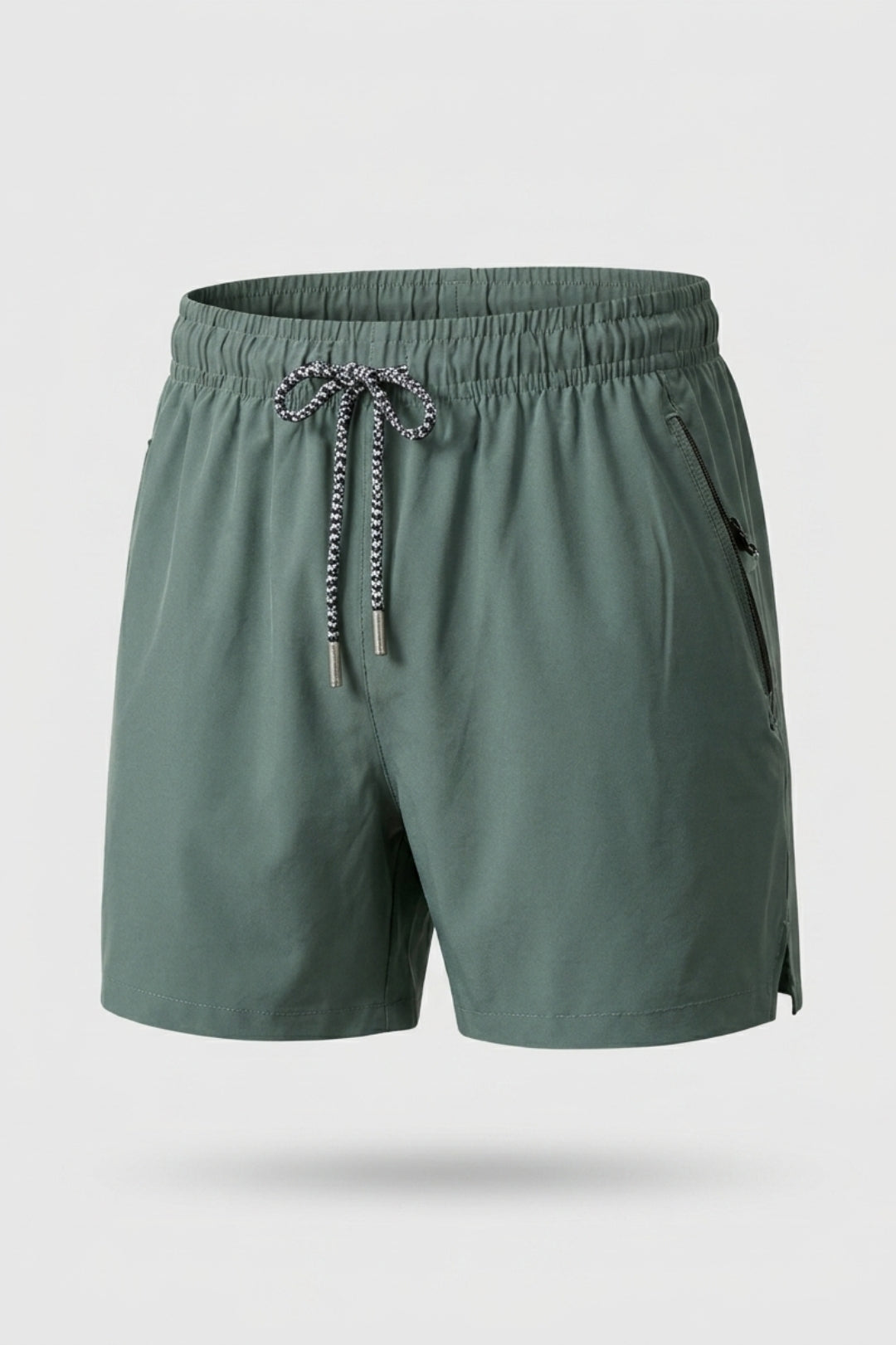 Heren Sport Short | Rits Zak | Zwarte Training Short
